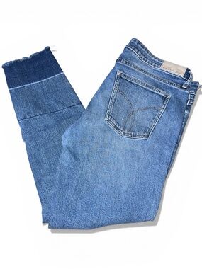 Women's Calvin Klein Blue Straight Ankle Jeans